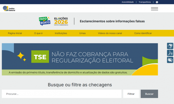 Justiça relança “Fato ou Boato” para garantir eleições limpas