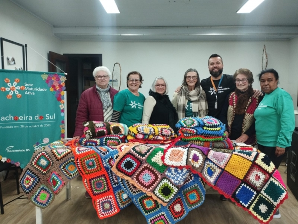 Sesc doou 13 mantas para a Quadradinhos de Amor