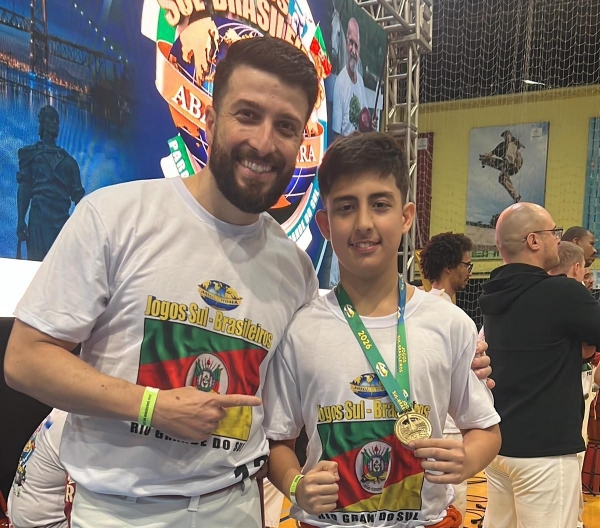 Capoeirista se destaca nos Jogos Sul-brasileiros 2026