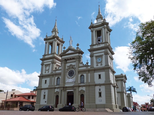A pia batismal de  Cachoeira do Sul