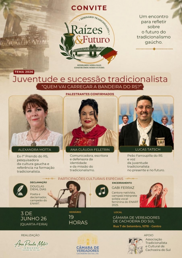 Vereadora Ana Paula promove seminário sobre sucessão tradicionalista