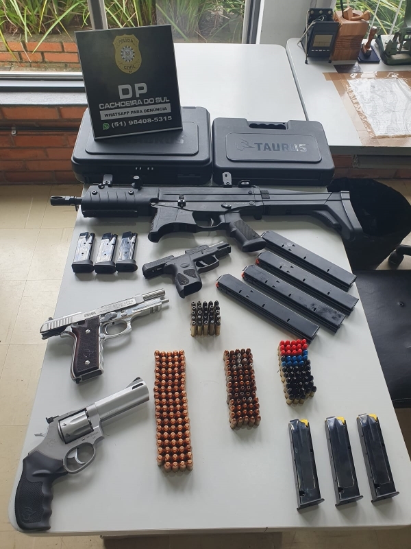 Polícia Civil recolhe quatro armas em Cachoeira do Sul