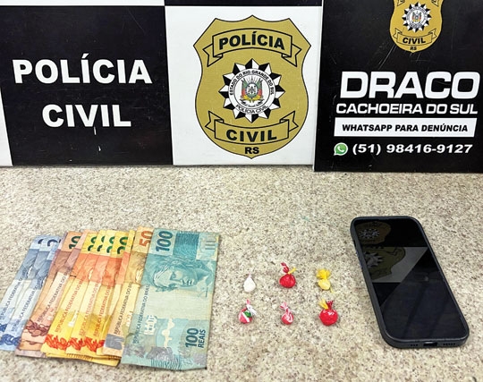 Suspeitos de tráfico de drogas são presos