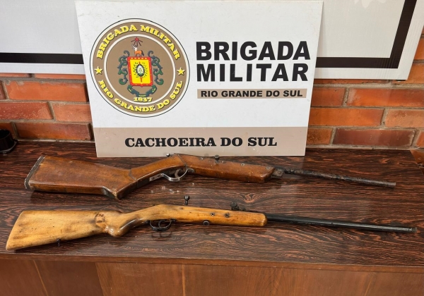 BM estoura abatedouro e apreende armas em Três Vendas