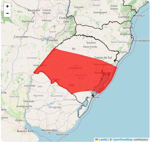 Inmet emite alerta vermelho de acumulado de chuva em Cachoeira