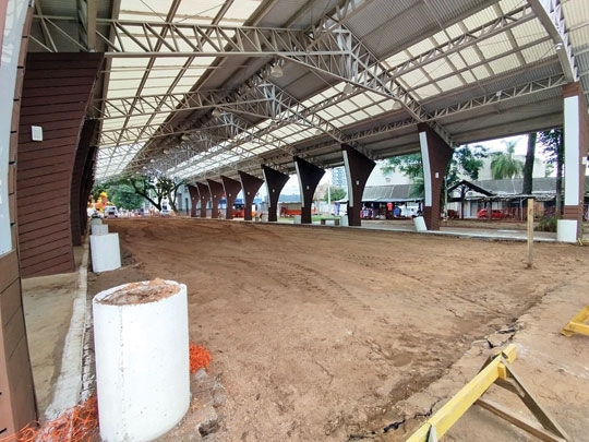 Obras avançam na Rua Coberta