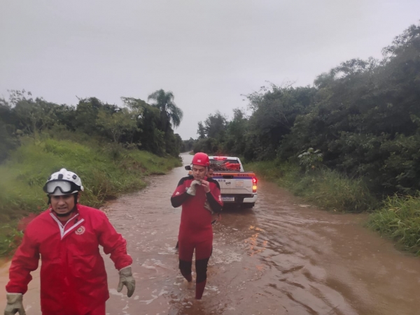 Defesa Civil atendeu oito ocorrências por causa da chuva em Cachoeira 