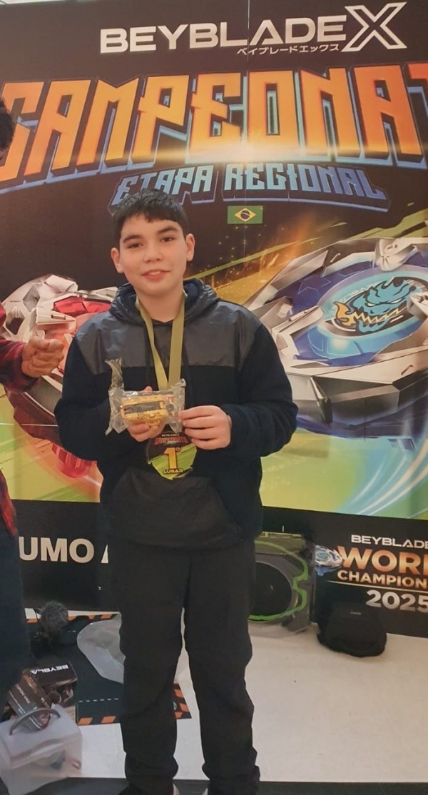 Felipe Silva venceu regional de Beyblade X