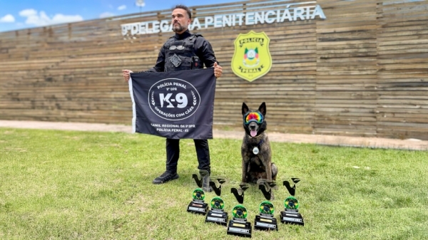 Cachoeirense prepara o melhor cão policial da América do Sul