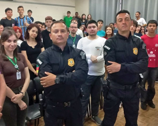 Polícia Penal palestra na Borges