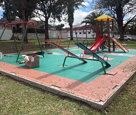 Pracinha de brinquedos do Bairro Santo Antônio será entregue sábado