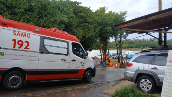 Homem é resgatado após afogamento próximo à balsa