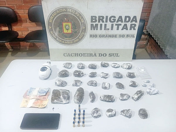 Suspeito de tráfico é preso pela Brigada