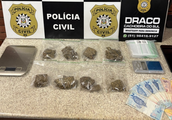 Suspeito de tráfico é preso pela Polícia no Bairro Oliveira