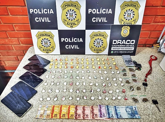 Quatro presos por tráfico