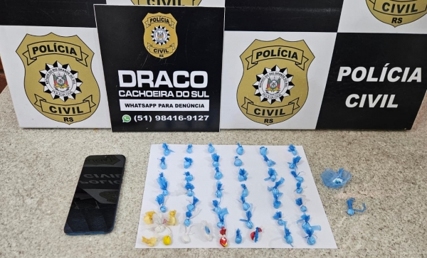 Polícia prende suspeito de tráfico no Bairro São José 