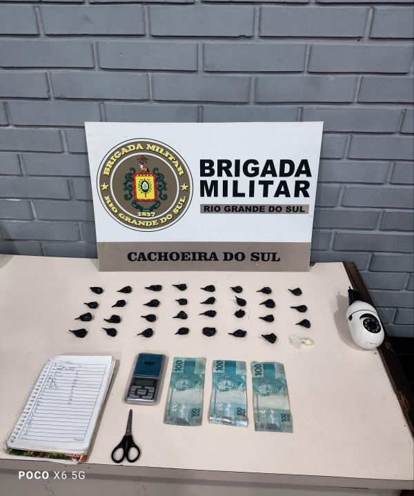 Suspeito de tráfico é preso pela Força Tática 