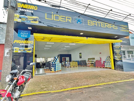 Líder Baterias possui um dos maiores estoque do centro do estado