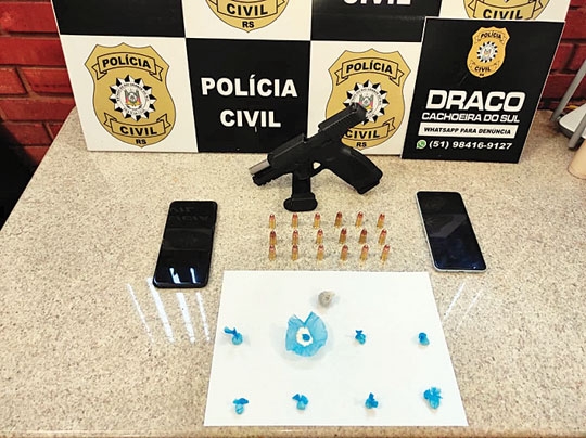 Suspeito de tráfico é preso em Novo Cabrais