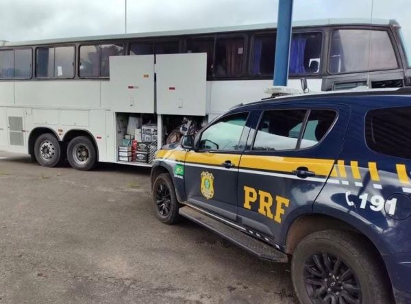 Cachoeirense é preso com carga de perfumes pela PRF 