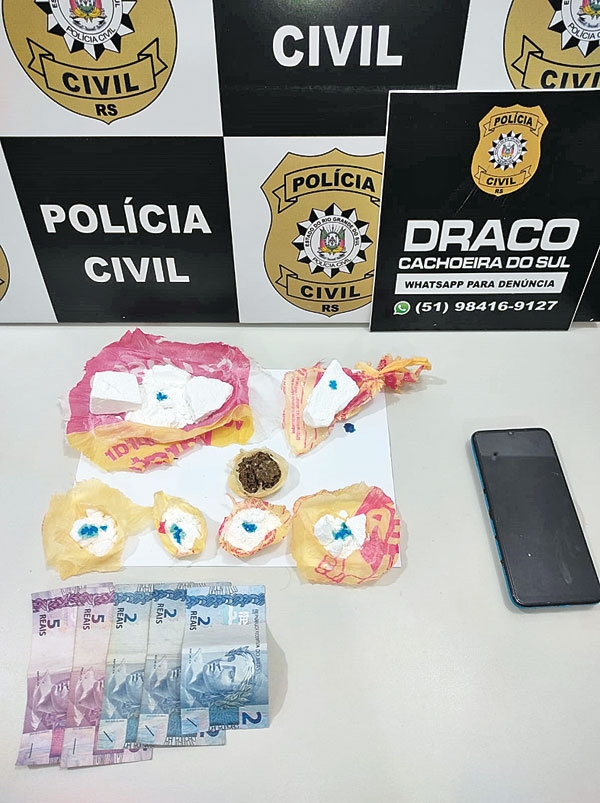 Suspeito de tráfico preso