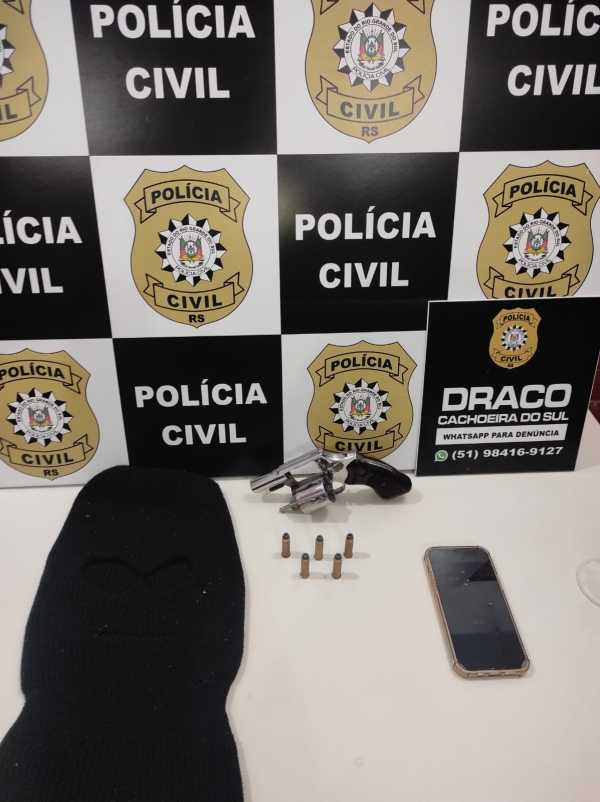 Suspeito de posse de arma é preso pela Polícia Civil 