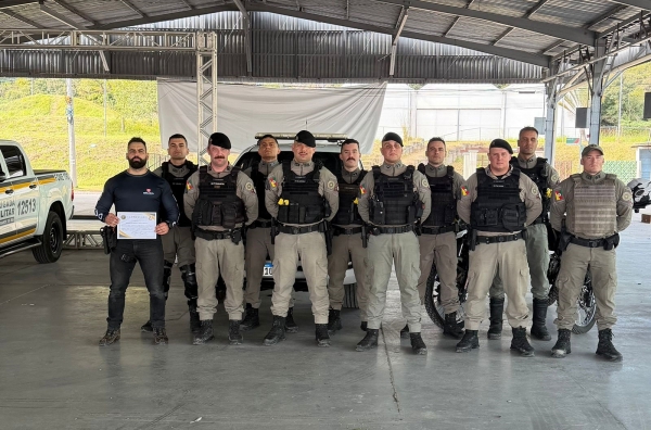 Gabriel Michels treinou policiais militares de Esteio