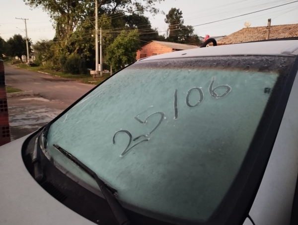 Frio de zero grau em Cachoeira