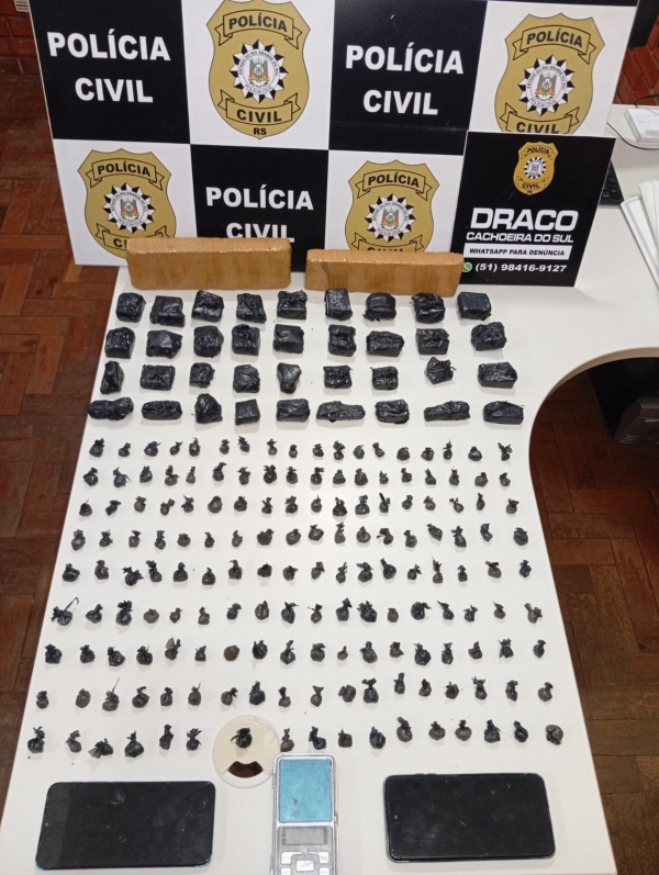 Adolescentes são detidos por tráfico pela Polícia Civil