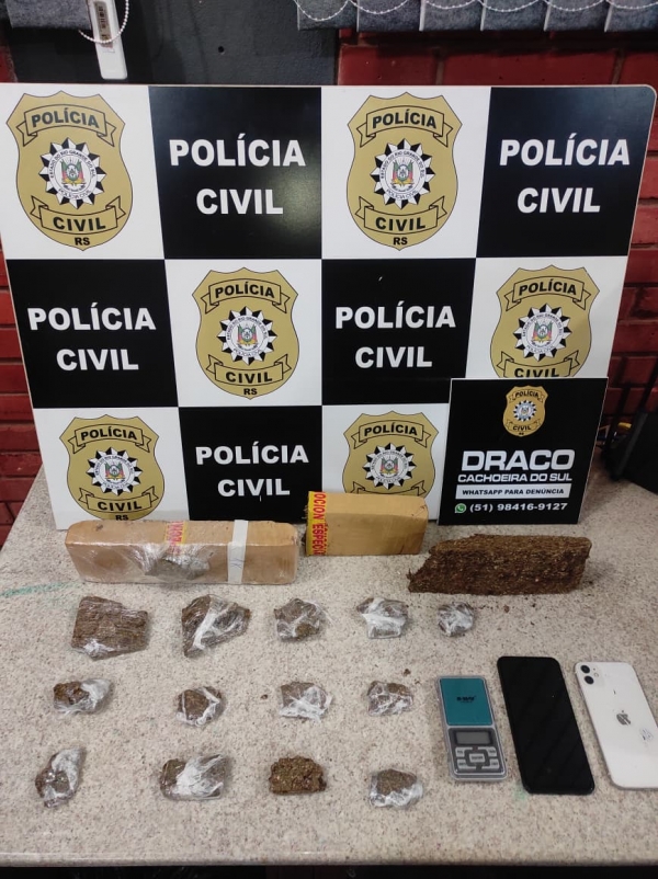 Suspeitos de tráfico são presos pela Polícia Civil 