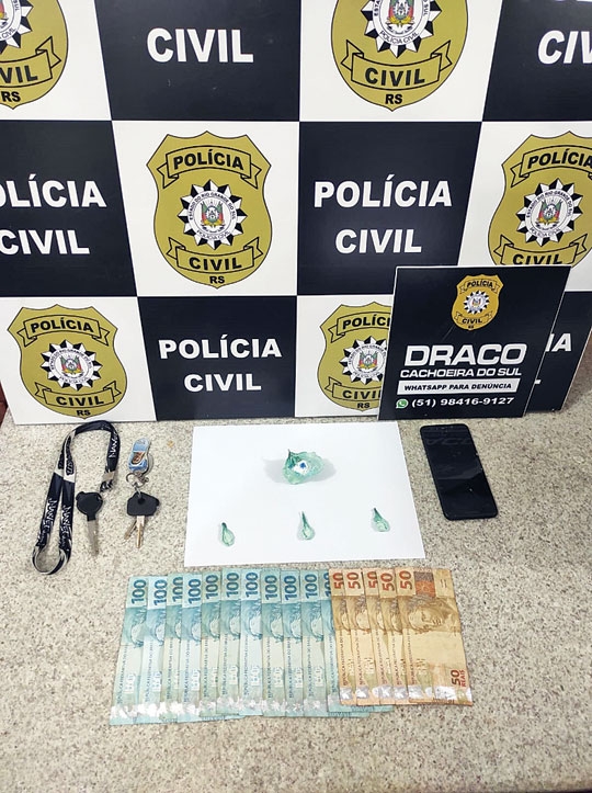 Cocaína apreendida no Bairro Soares