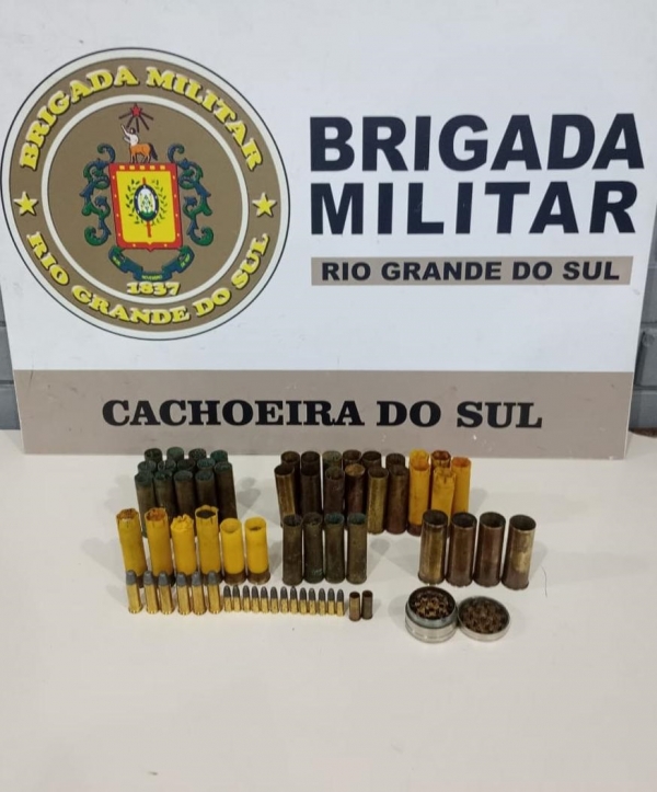Brigada Militar apreende munições em Três Vendas