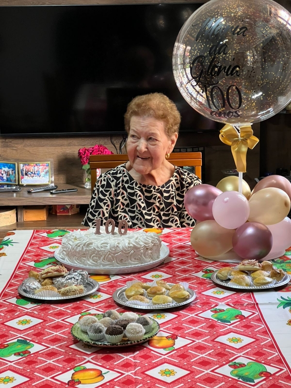 Maria Glória entre para o Clube de Centenários 