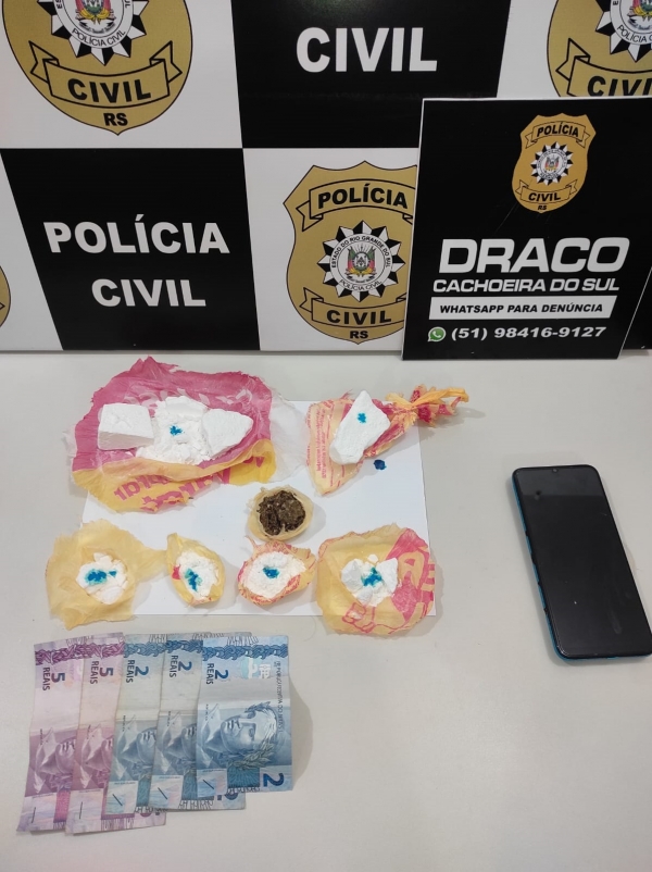 Suspeito de tráfico foi preso no Bairro Cristo Rei