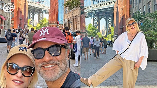 Ana Maria Braga  aproveita temporada de férias em Nova York