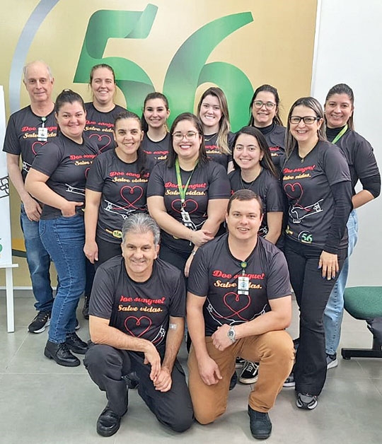 Doação de sangue na Celetro