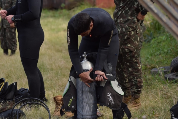 Mergulhadores do Exército treinaram em Cachoeira do Sul