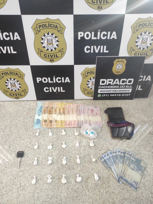 Polícia Civil prende suspeito de tráfico no Bairro Santo Antônio 