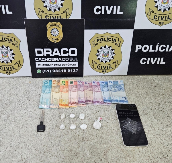 Suspeito de tráfico é preso pela Polícia Civil 