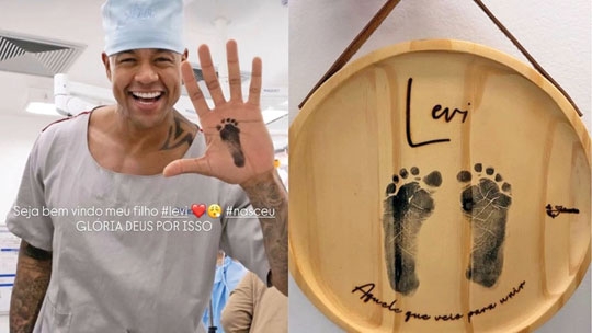 Nasce Levi, segundo filho de Leo Santana e Lore Improta