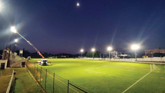 Jogo festivo para inauguração das LEDs do Estádio