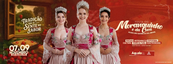 Festa do Moranguinho e da Cuca abre sexta-feira em Agudo