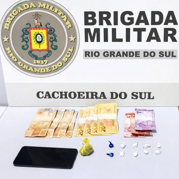 Drogas são apreendidas pela BM no Bairro Cristo Rei