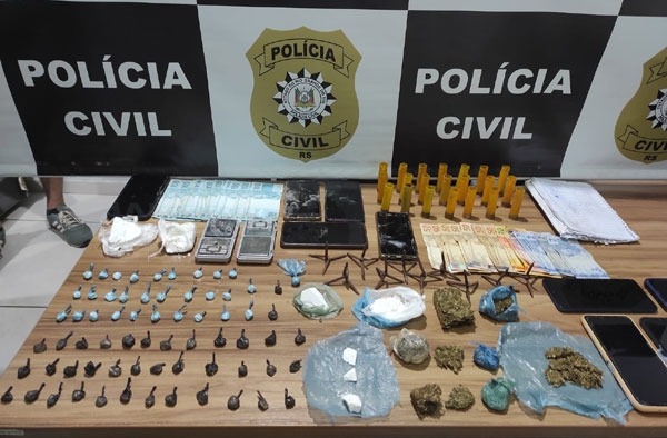 Polícia de Cachoeira prende suspeito de tráfico em Boqueirão do Leão