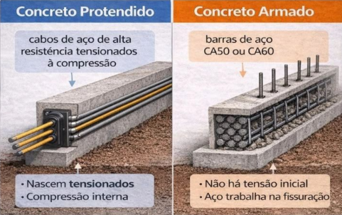 Concreto Protendido ou Concreto Armado: quando usar? 