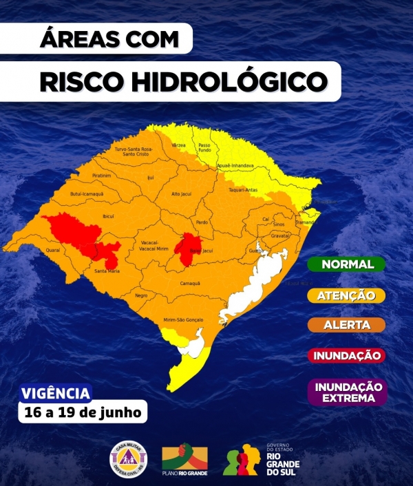 Governo do Estado alertou sobre inundações e elevação de rios 
