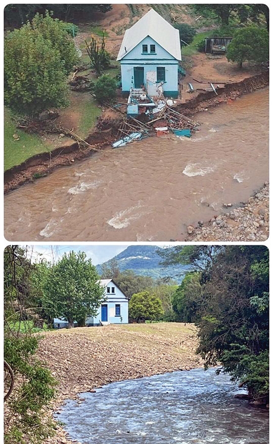 Cortado reagiu à superenchente