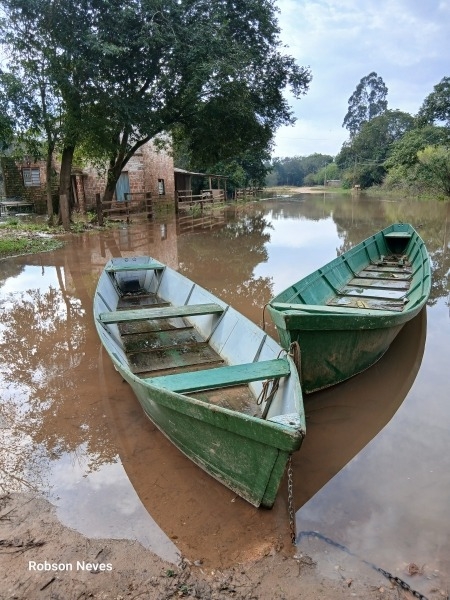 Rio Jacuí não para de subir e previsão aponta mais chuva em Cachoeira 