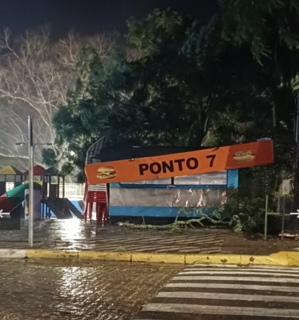 Mil residências seguem sem luz em Cachoeira do Sul após vendaval 