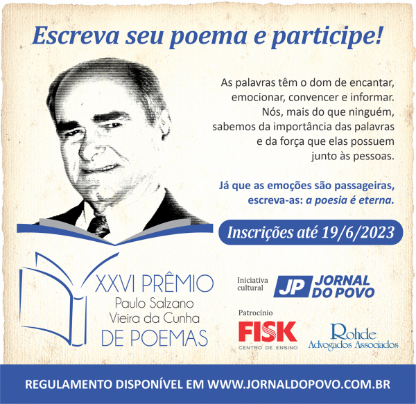 26º Prêmio Paulo Salzano Vieira da Cunha de Poemas Edição 2023
